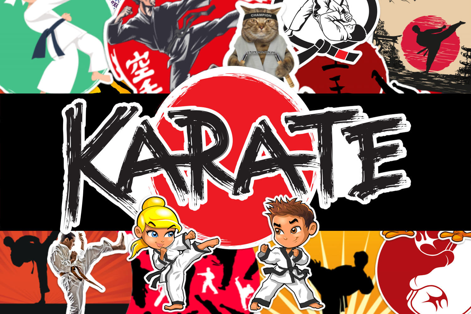 Karate Stickers.