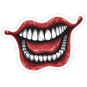 Laughing Joker Comic Sticker