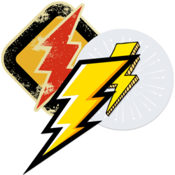 Lightning Bolt Stickers