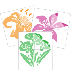 Lily Flower Stickers