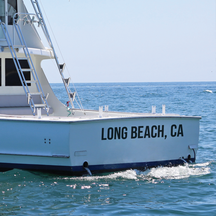 Long Beach Port Sticker On Boat