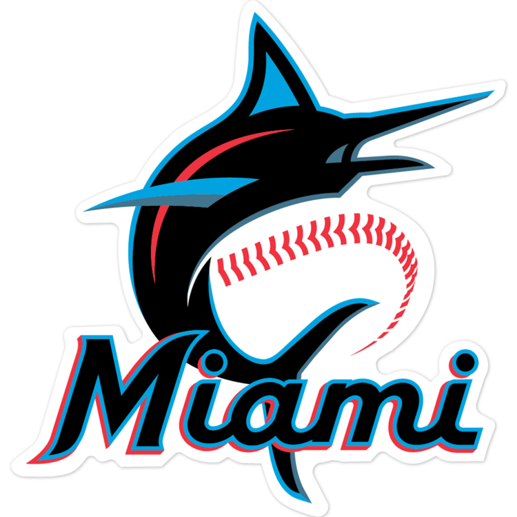 Miami Marlins MLB Logo Sticker