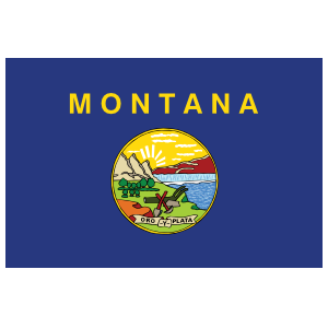 Montana Mt State Flag Magnet
