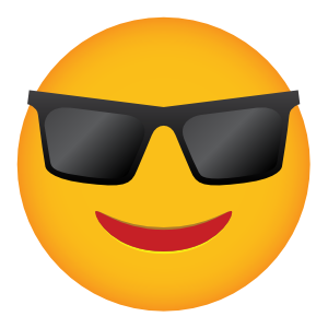 Phone Emoji Sticker Sunglasses