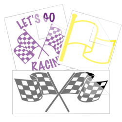 Racing Flags Stickers