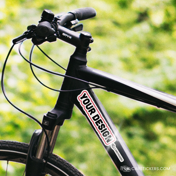 Reflective Stickers On A Mountain Bike