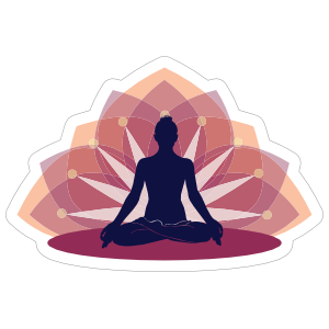 Relaxing Yoga Lotus Sticker