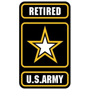 Retired U.S. Army Logo Sticker