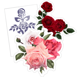 Rose Flower Stickers