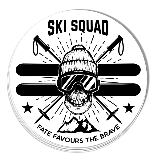 Ski Squad Stickers