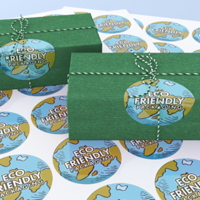 Sticker Sheet Advertising Eco Friendly Packaging