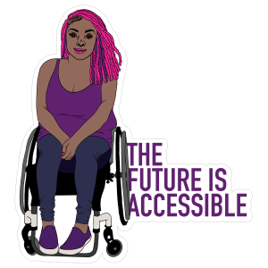 The Future Is Accessible Sticker