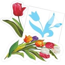 Tulip Flower Stickers