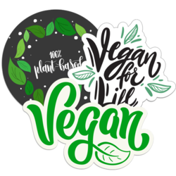 Vegetarian and Vegan Stickers