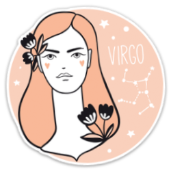 Cute Virgo Girl Sticker